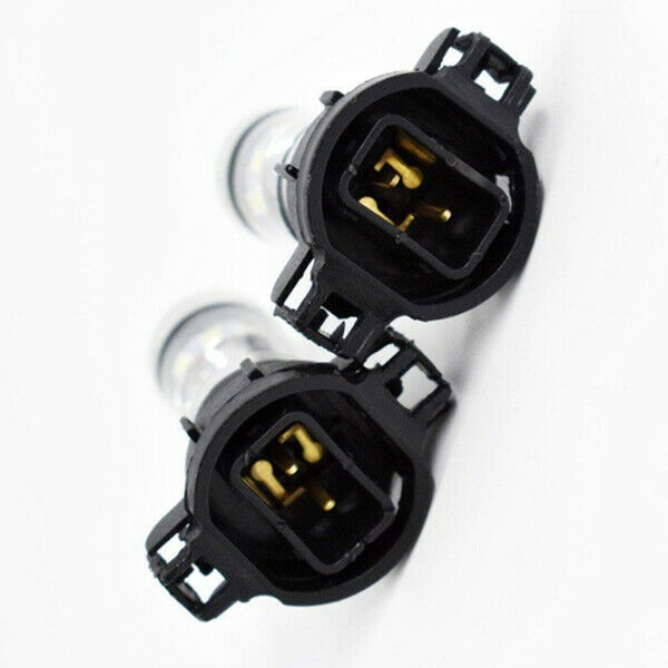 2x 5202 H16 PS24w High Power 100w 6000k Super White Led Fog Drl Lights Bulb T2C2