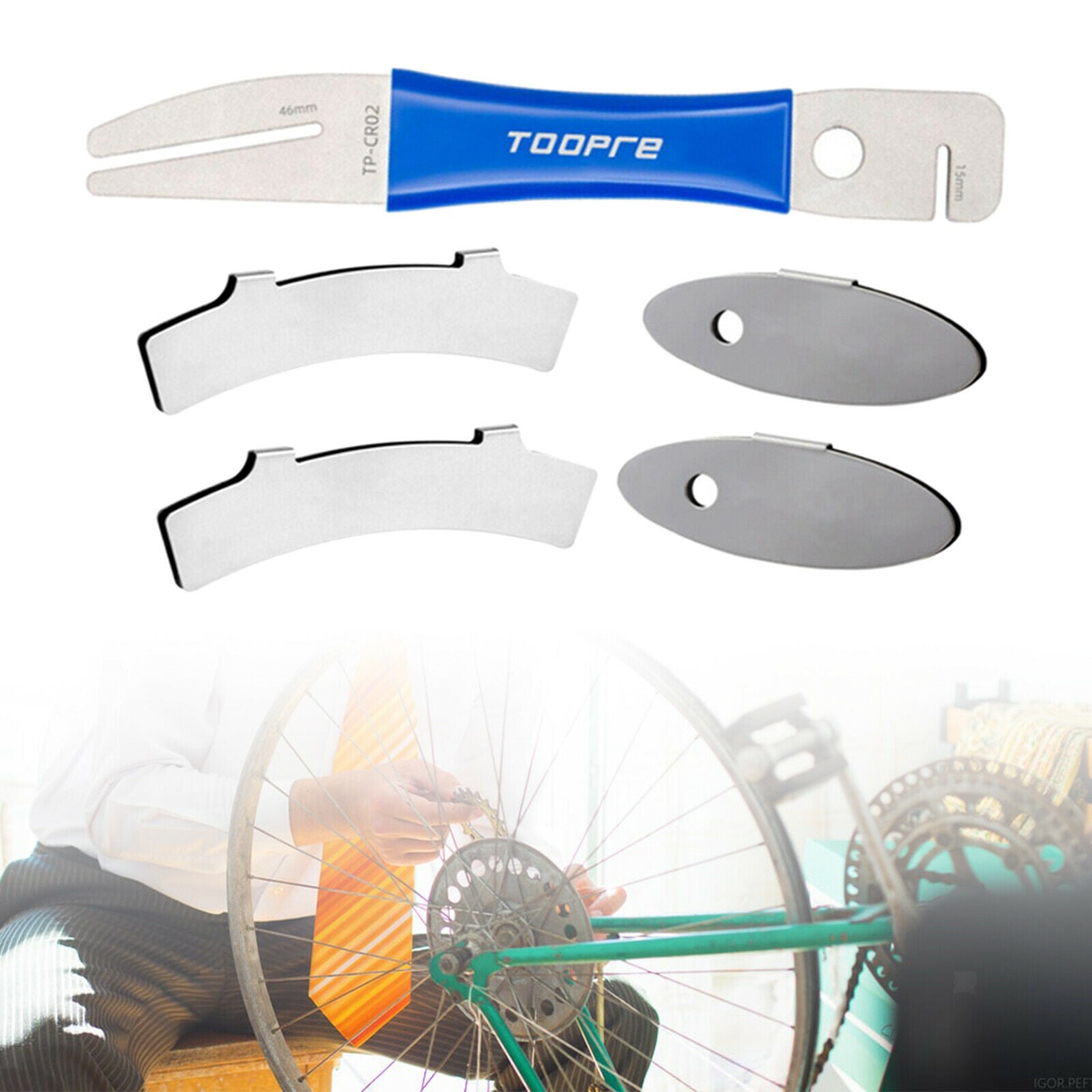 Bike rotor centering wrench tool flat correction wrench for everyone