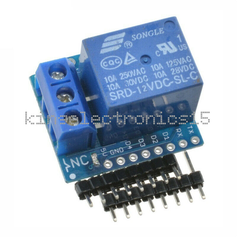 WeMos D1 Mini ESP8266 Wifi Relay 1 CH 12V Shield Development Board for Arduino