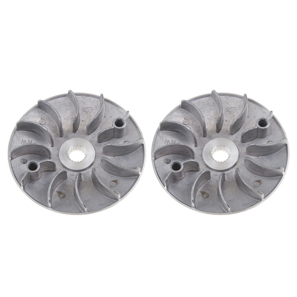 2pcs Variator Drive Fan for GY6 125cc 150cc 152QMI 157QMJ Moped Go Kart