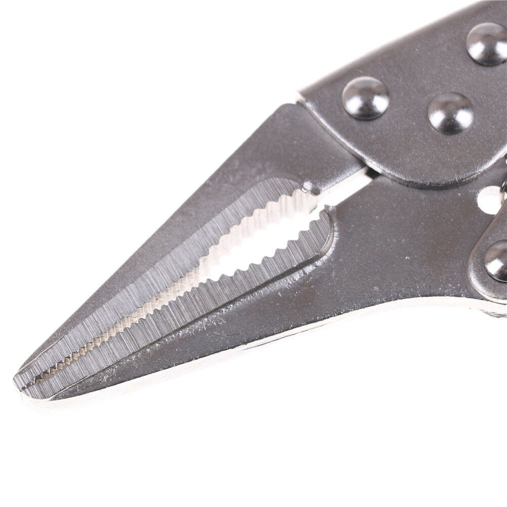 9" Long Needle Nose Mole Locking Vise/Vice Grips Jaw Lock Clamp Pliers LJA_DD