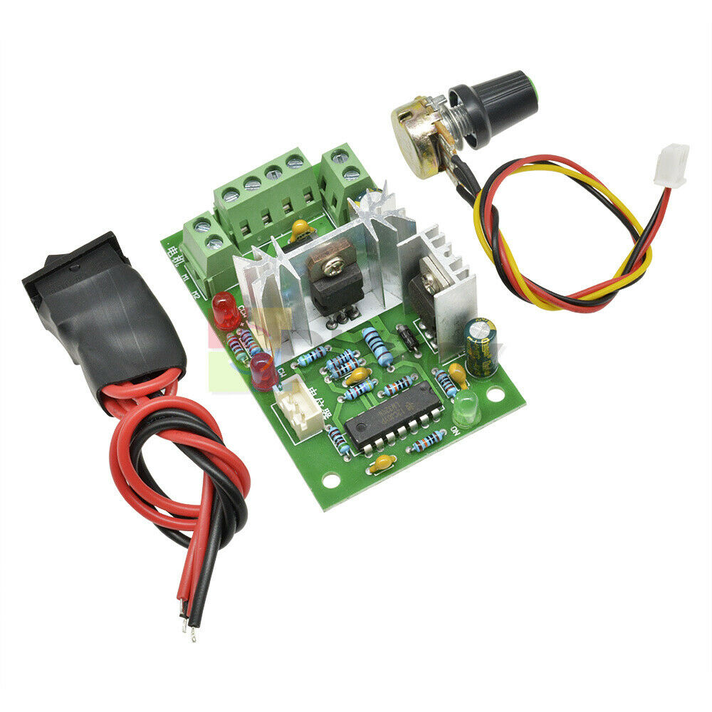 DC6-30V Motor Speed Controller Reversible PWM Control Forward Reverse Switch 80W