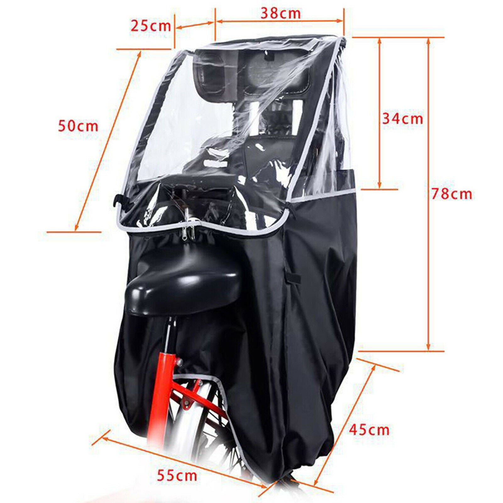 Child Seat Rain Cover Baby Saddle Protector Weatherproof Cover MTB Bike