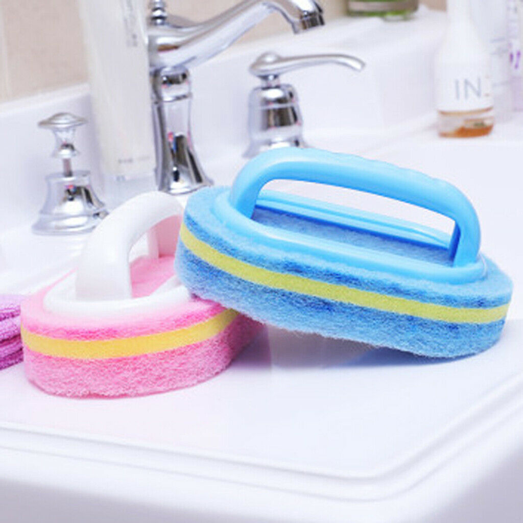 Kitchen Sponge Brush Descaling Cleaning Brush Bathtub Wall Cleaning Tool