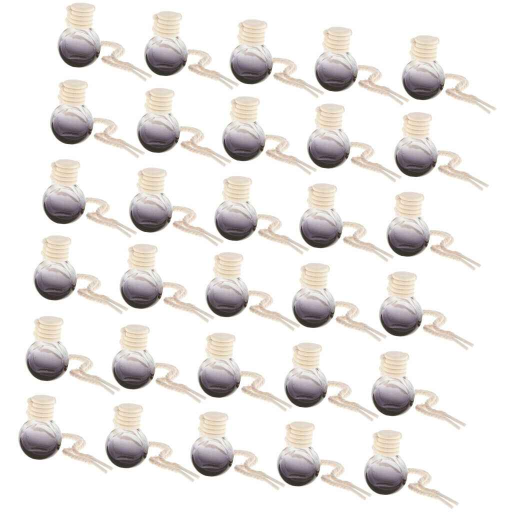 30pcs Perfume Bottle Holder w/ Rope 10ml Car Interior Home Decoration Ball