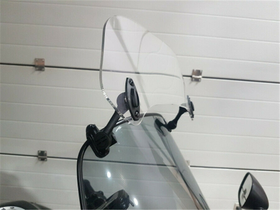 Heightening Motorcycle Adjustable Risen Acrylic Clear Windshield Double Hinges