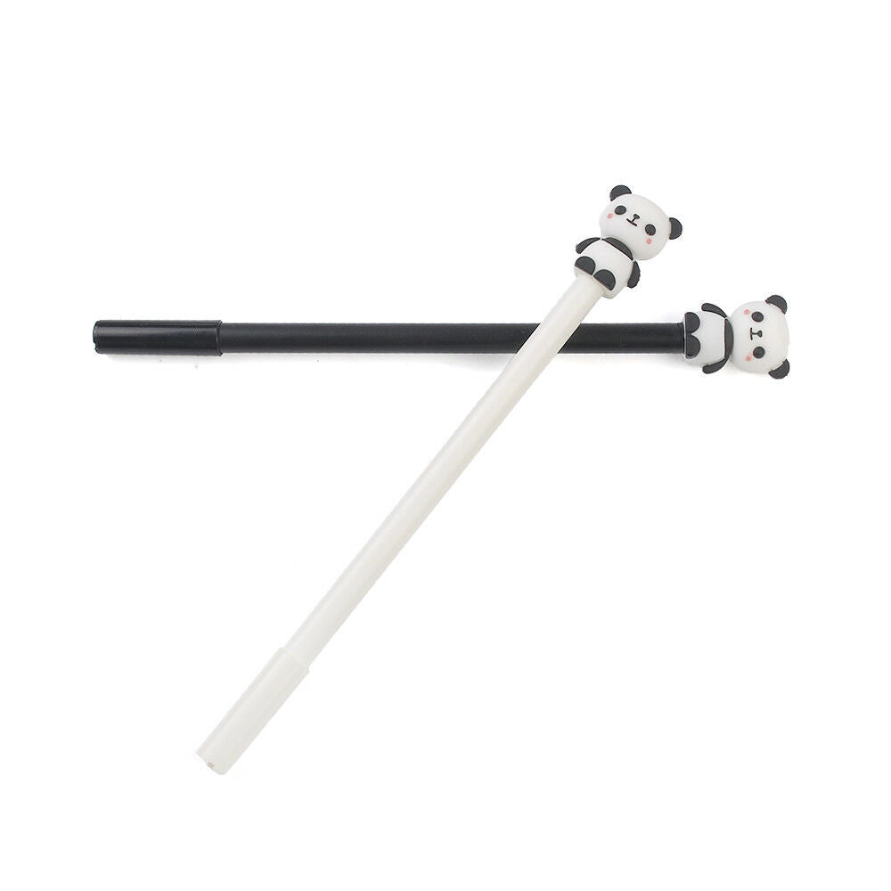 2Pcs Cute Panda Gel Pens School Supplies Office Stationery 0.5mm Black lnk Pens