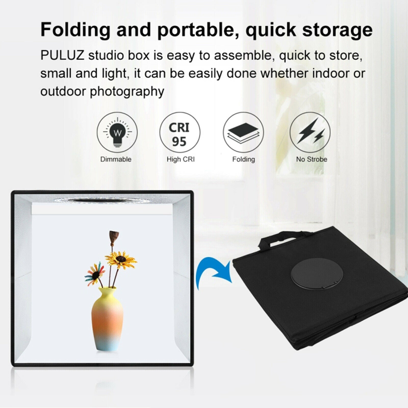 Portable 30cm Folding Photo Shooting Tent Set with 6 Backdrops Foldable