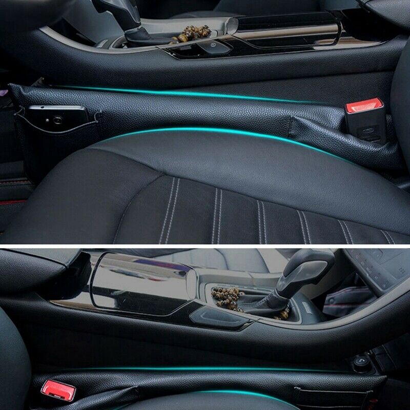 Car Seat Space Filler Pockets PU Leather Auto Seats Leak Stop Pad Soft PaddingG7