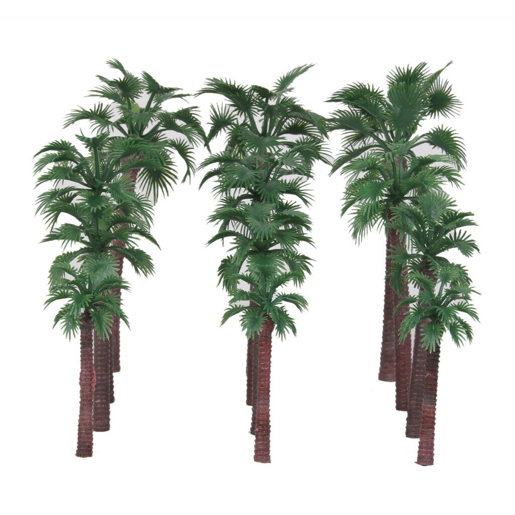 12pcs Grave Railroad Tree Landscape Palm Game Trees