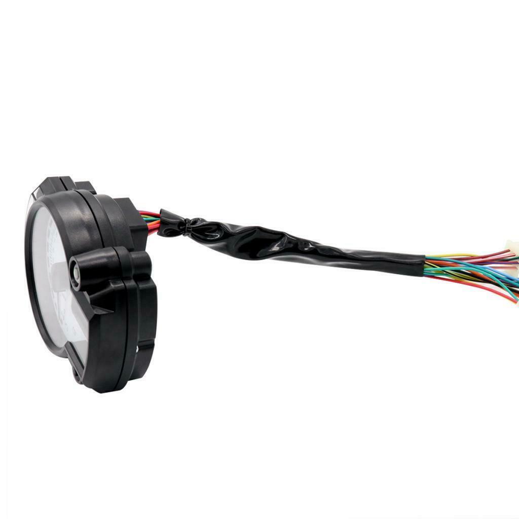 1X LCD Digital Universal Motorcycle Odometer Speedometer Tachometer Gauge
