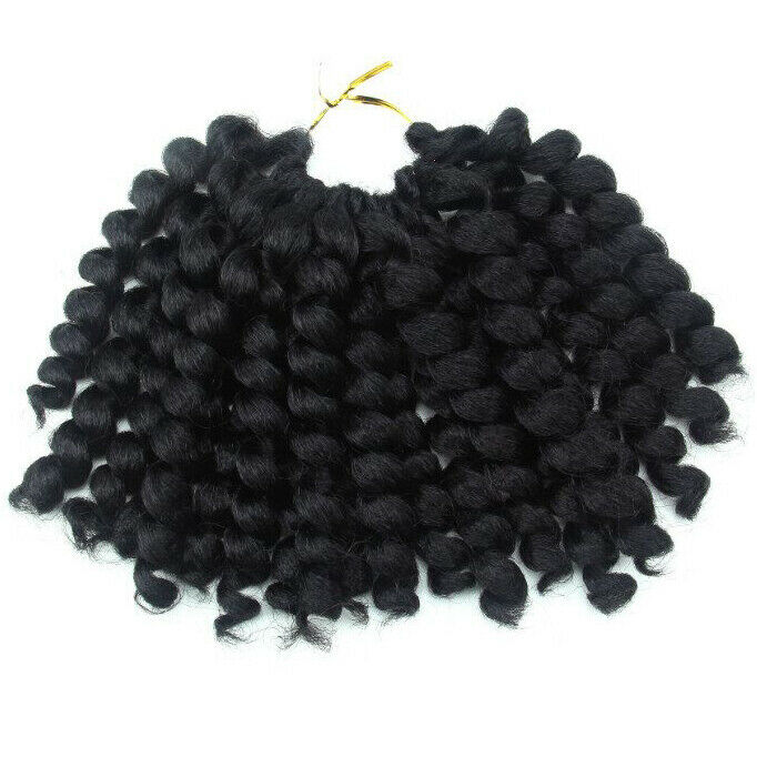 3PACK Bounce Wand Curl Jamaican Afro Curly Twist Crochet Braiding Hair Extension