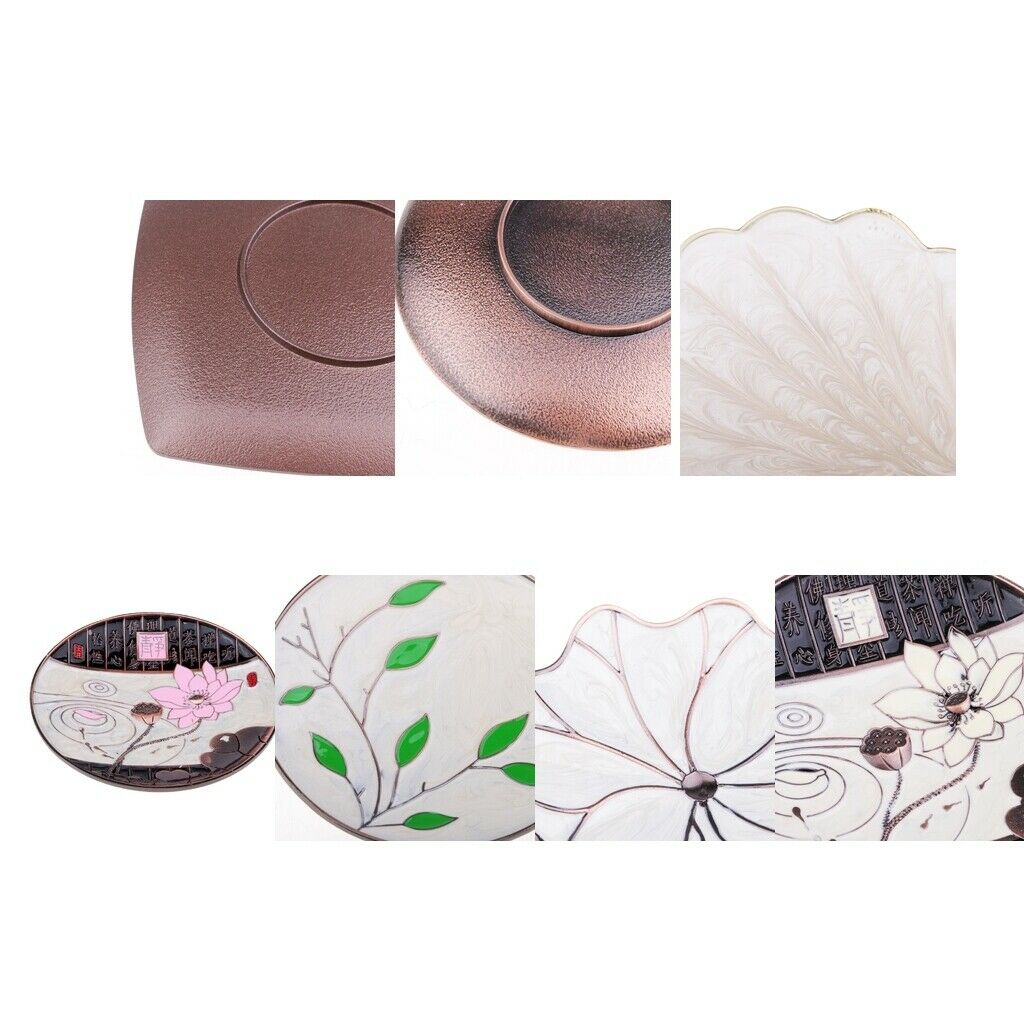 Saucer Alloy Coaster Heat Insulation Pad Cup Holder Accessory Copper