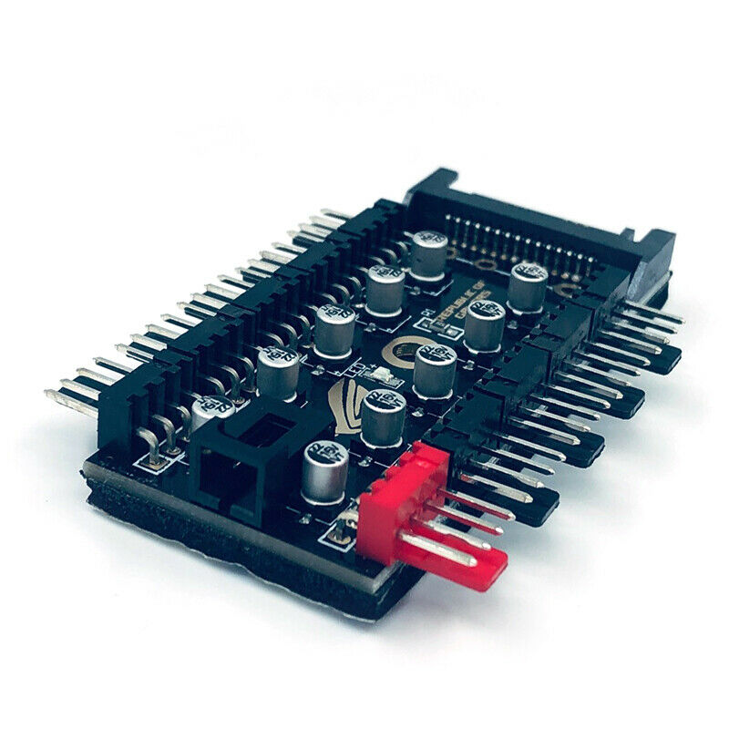 4Pin Cooling Fans Hub Splitter Cable 12V PWM LED Sata Power Suppply Adapt.l8