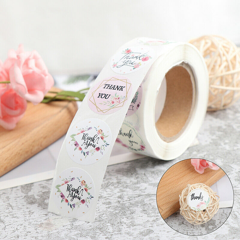 500pcs/Roll Thank You Stickers For Your Purchase Business Wedding Labe.l8
