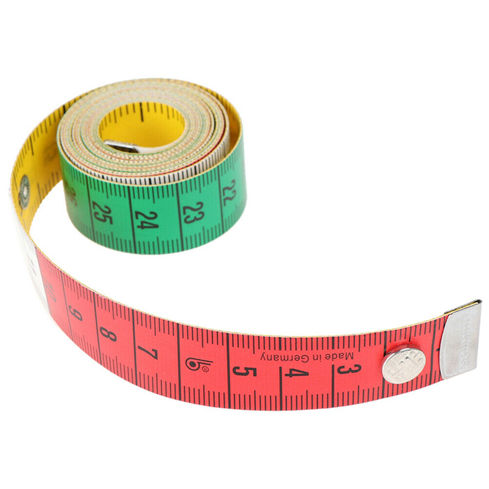 60in Button Tailor Measure Tape Sewing Tools Flat Tape 150CM Body Measuring  SJ