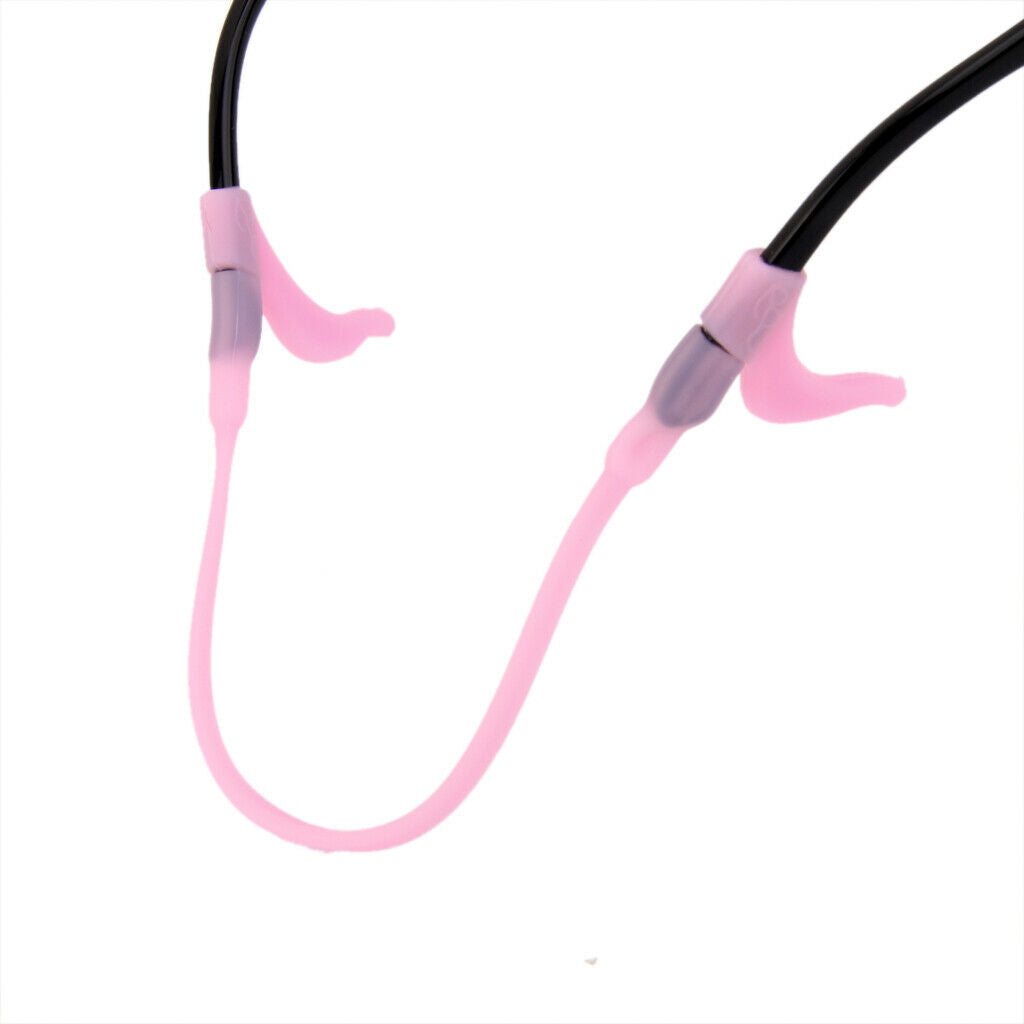 2X Silicone Child Glasses Rope Strap Lanyard Retainer+4X Anti Slip Ear Hook