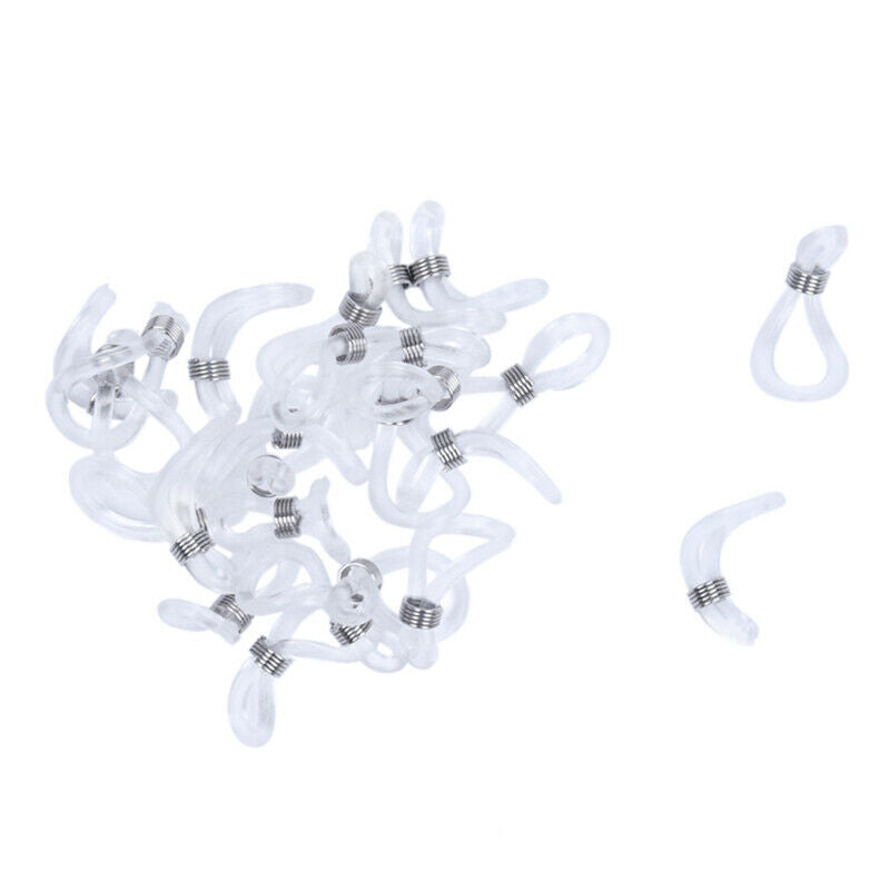 25 PCS Rubber  Strap Eyelets for Transparent Glasses Band Rope 20 x 4 mm    P2N8