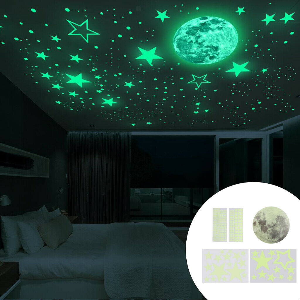 Luminous Wall Stickers for Home Bedroom Wall Art Ceiling Decals Waterproof