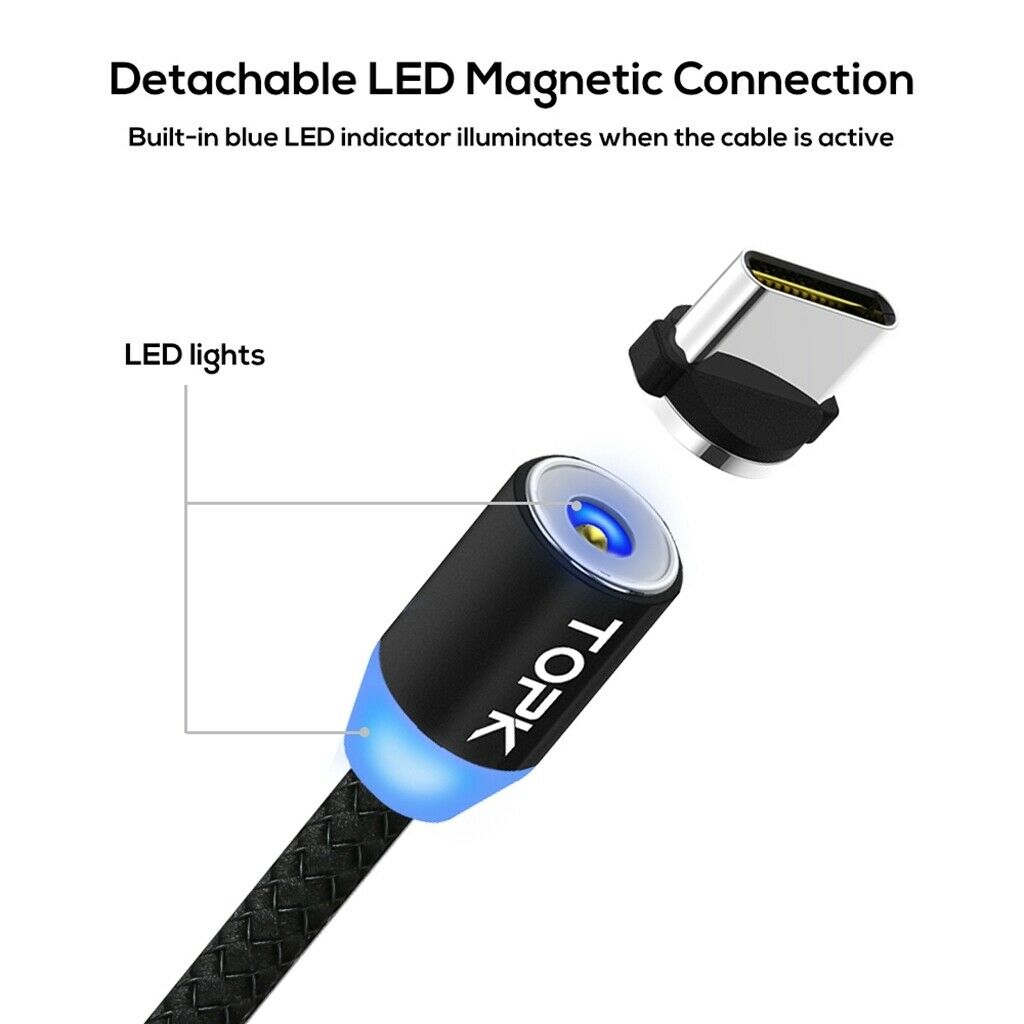 Magnet USB C charging cable Fast charging cable Data cable with type C magnet
