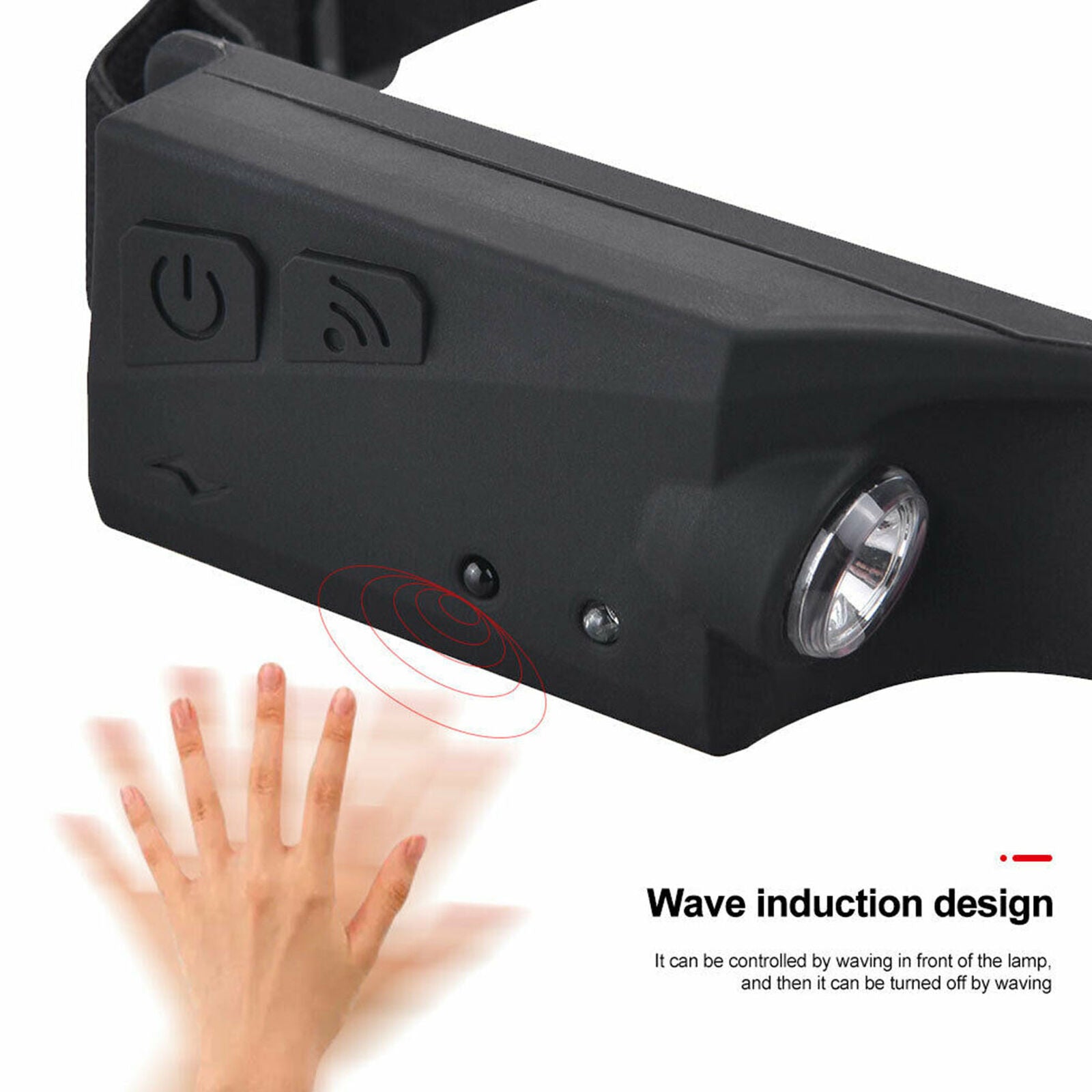 USB Rechargeable Headlamp Flashlight Headlight Head Band Waterproof Bright Lamp