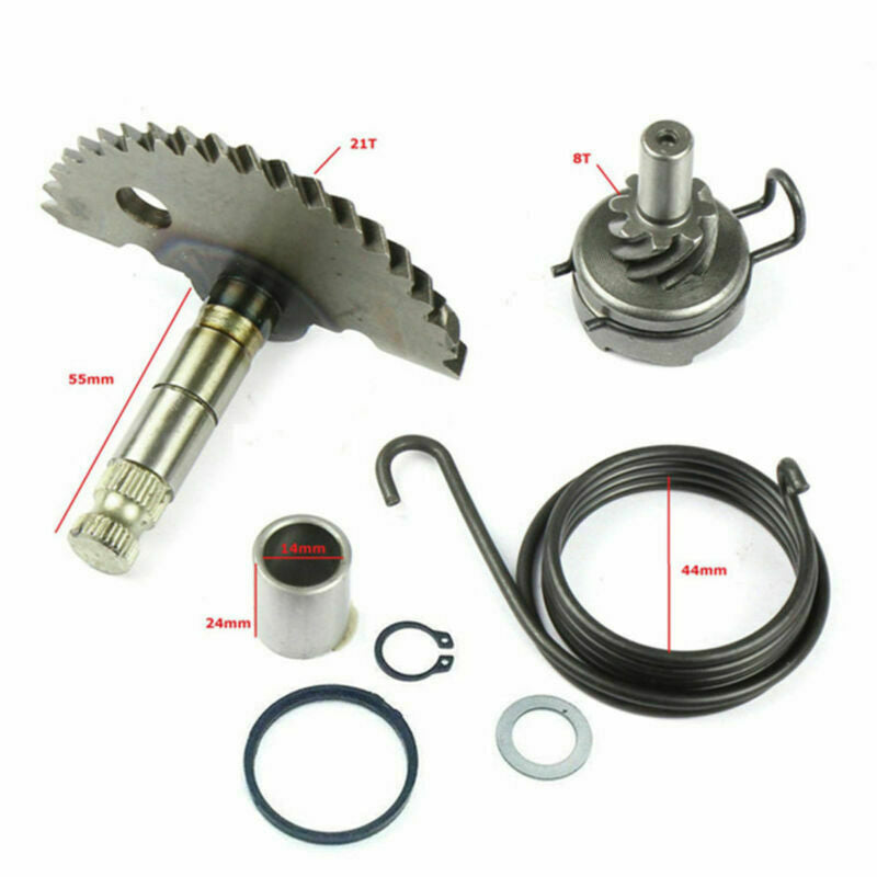 Kick Start Shaft Gear 49cc 50cc 80c QMB139 Starter Motor Scooter Moped Parts GY6