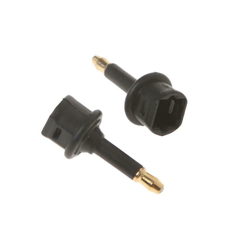 2 Pcs Toslink Female To 3.5mm Male Mini Audio Plug Digital Optical Adapter