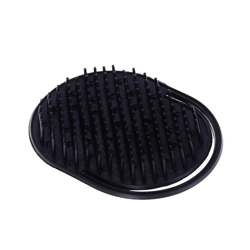 girls black plastic shampoo washing hair massager comb scalp shower brush.l8