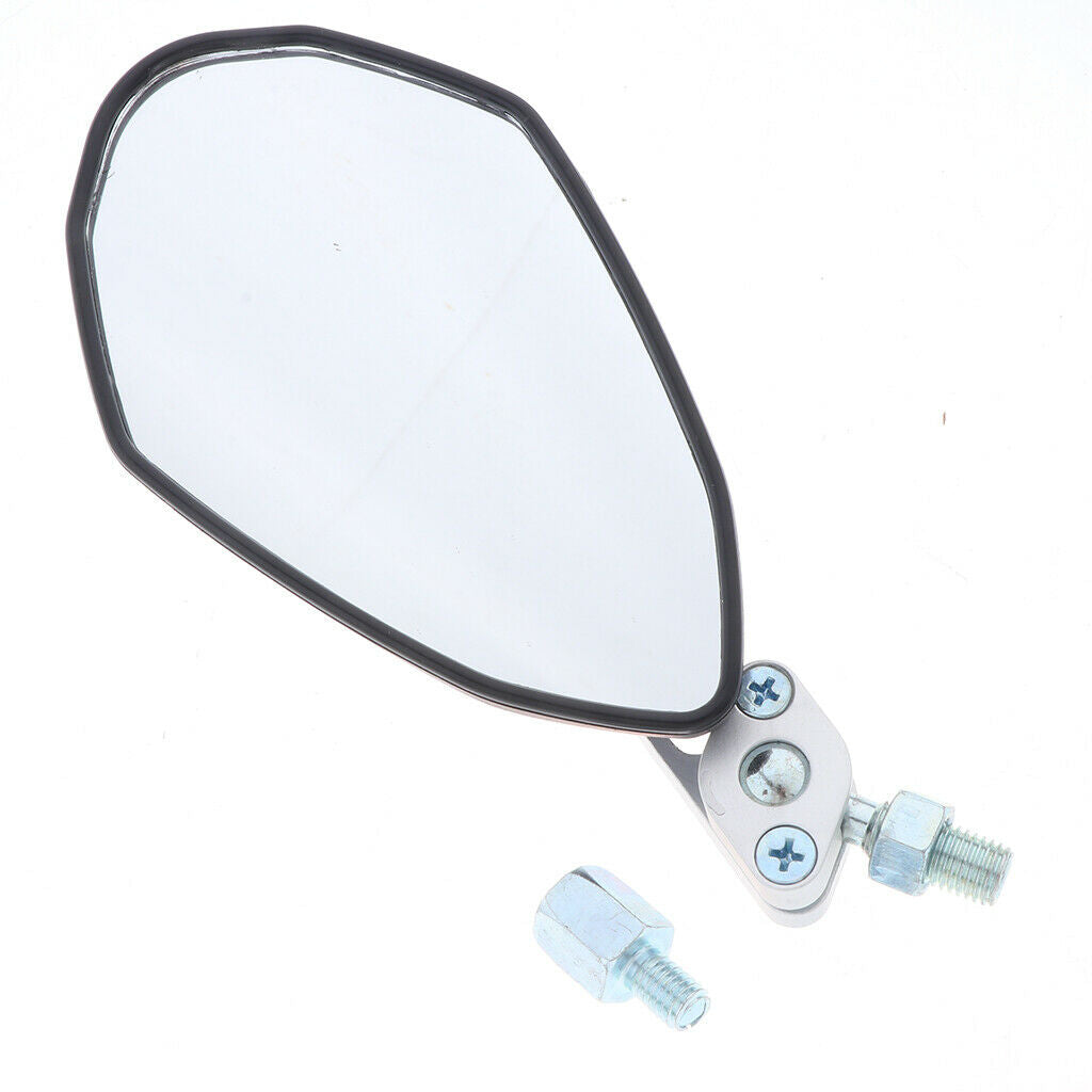 2pcs Universal 7/8" Motorcycle Handlebar Rear View Mirror Bike Mirror White