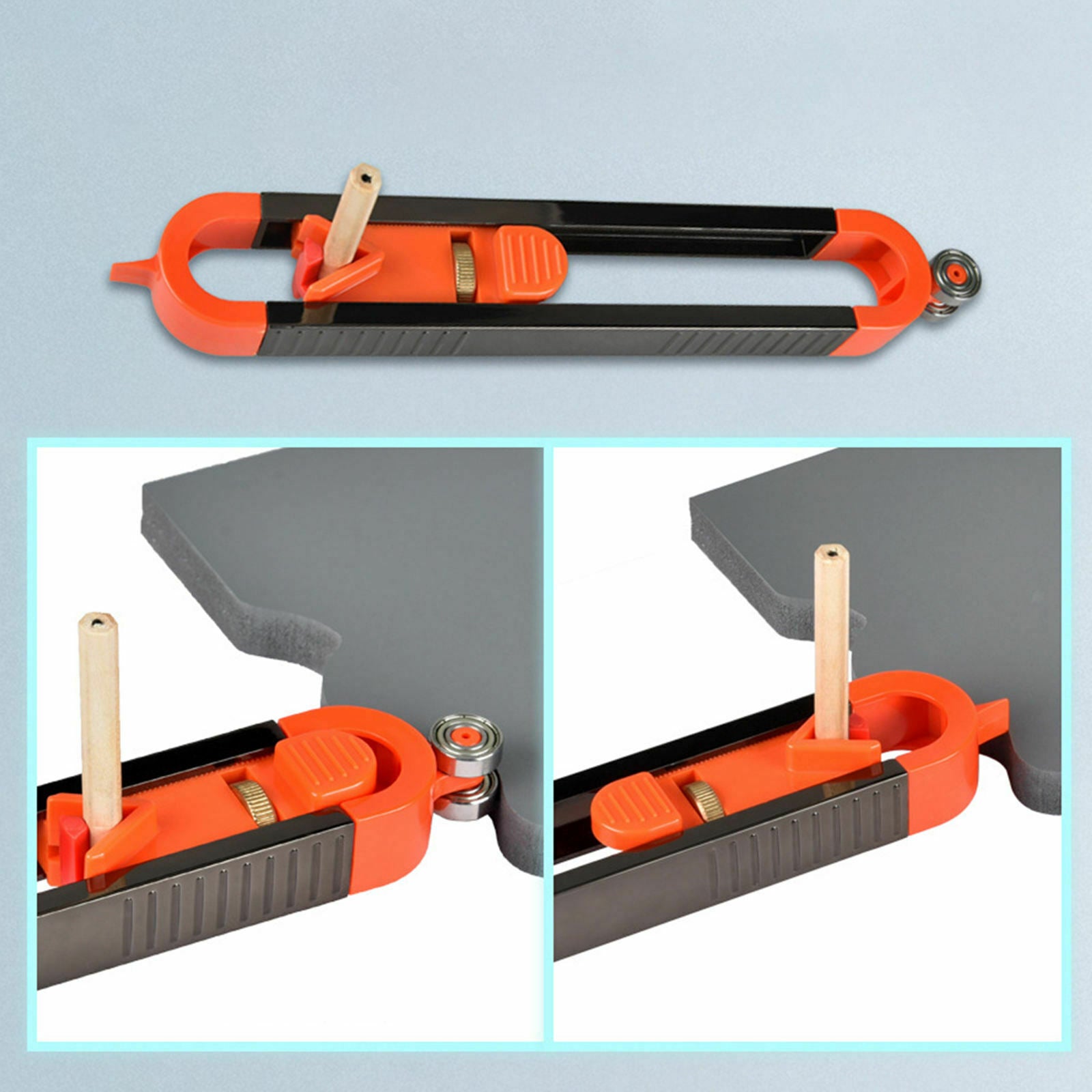Contour Gauge Copy Tool Outline Measuring Profile Gauge for Laminate Tiling