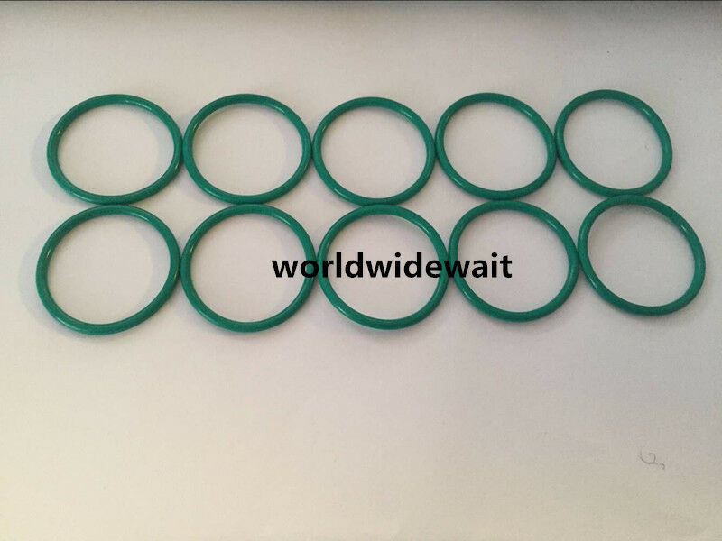 10pcs 73mm OD 3.5mm Thick Flexible Green Fluorine Rubber O Ring Seal Gasket