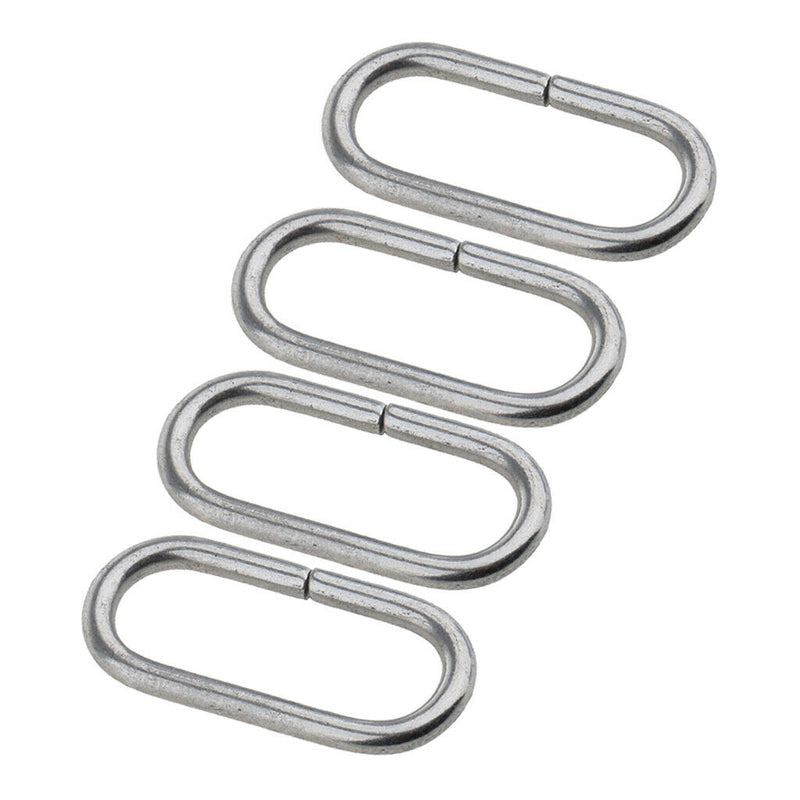 4 Piece Stainless Steel Nylon Watch Band Strap Belt Loop Ring Keeper 24mm
