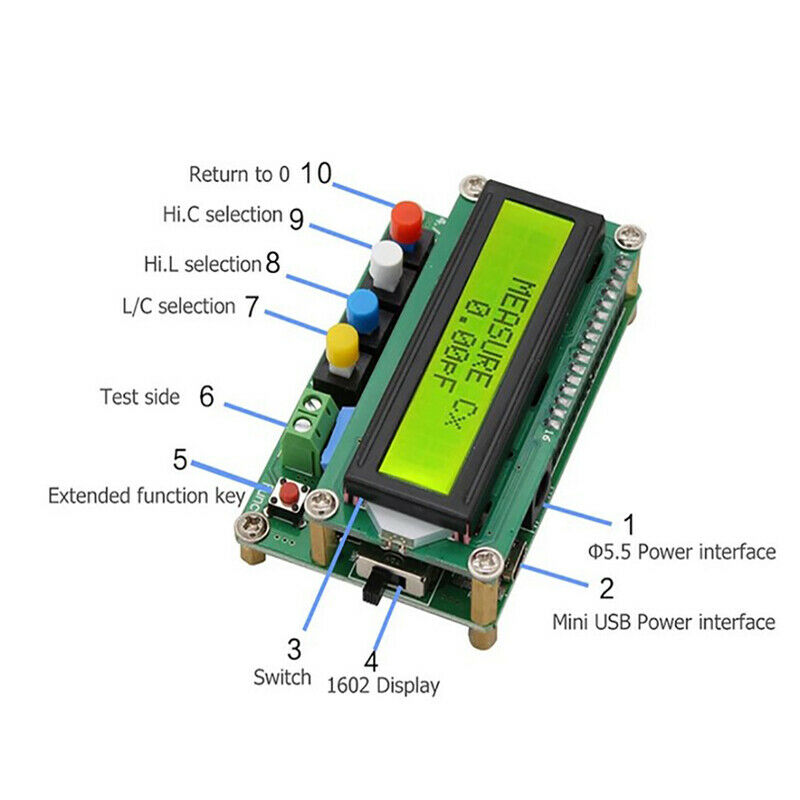 Digital LC100-A LCD High Precision Inductance Capacitance L/C Meter Tes LpC FT