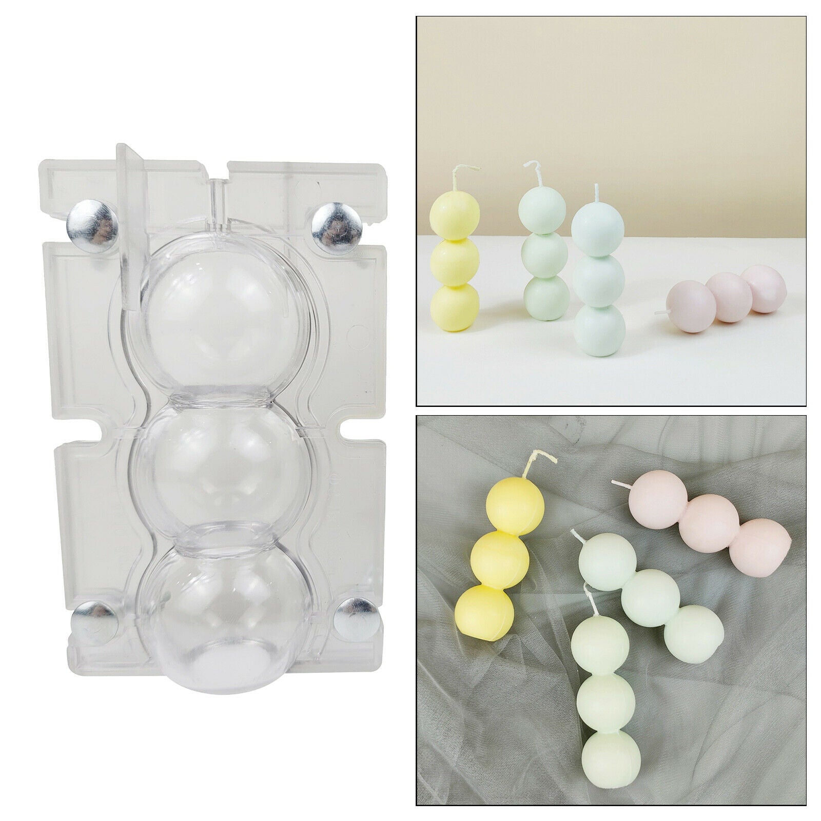 Overlapping Balls Candle Mold Mini for DIY Handmade Supplies Candle Decor
