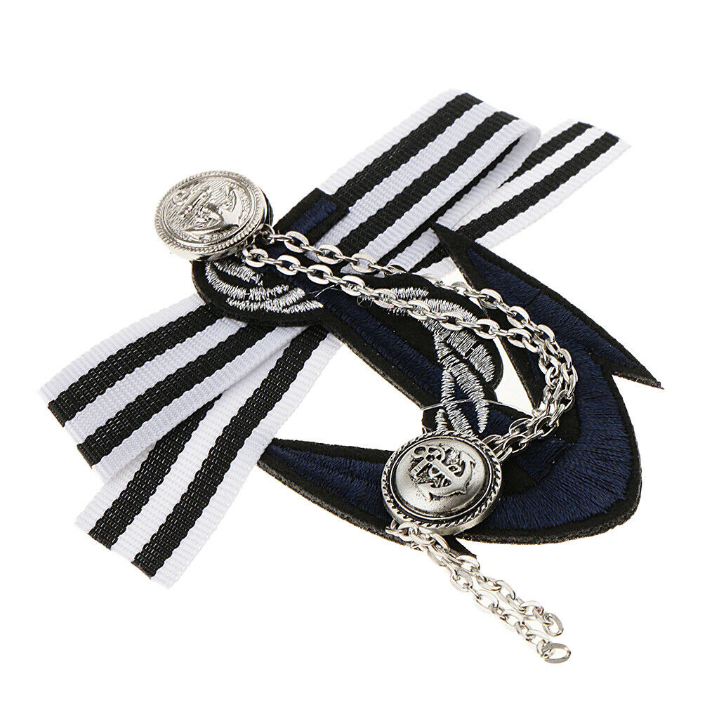 3 Pieces Pre-tied Bowknot Brooch Striped Fabric Bow Tie Men Wome Badge