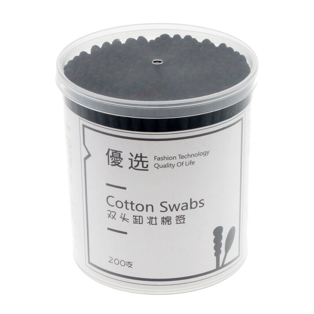 200pcs Cotton Makeup Remover Cotton Swabs Tip   Earwax Cleaning Sticks