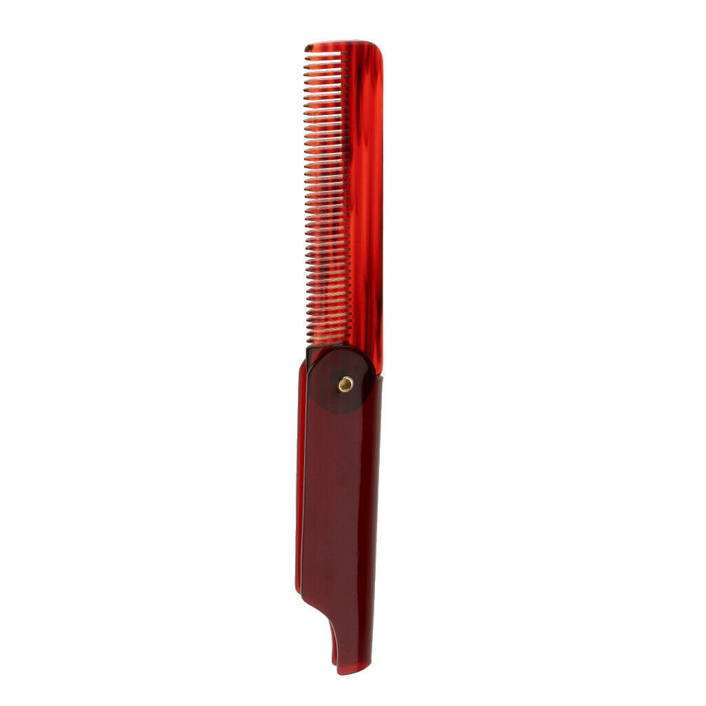 Pocket Size Folding Moustache Beard Hair Clip Comb Styling Tool for Men