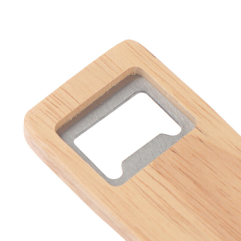 Bottle Opener Simple Jar Bottle Wrench Wood Square-shaped Can Opener Kitc.l8