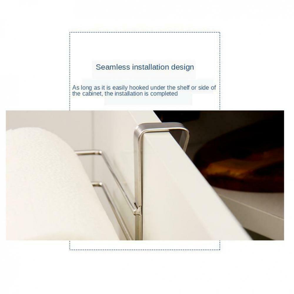 Hanging Paper Towel Shelf For Kitchen, Paper Towel Shelf Under Cabinet, No