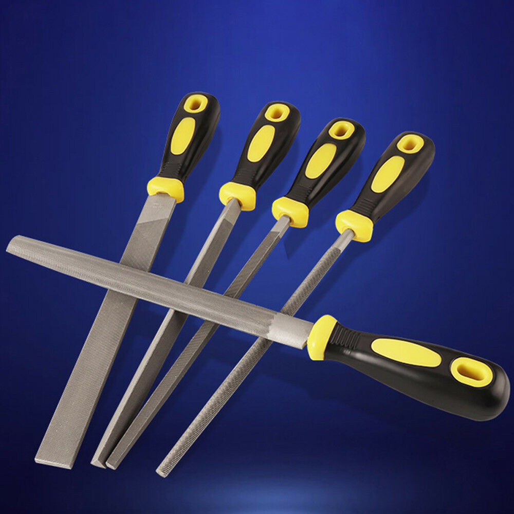 1PC 10 inch Triangle File Carbon Steel T12 Rasps Sharpening Single Handle File