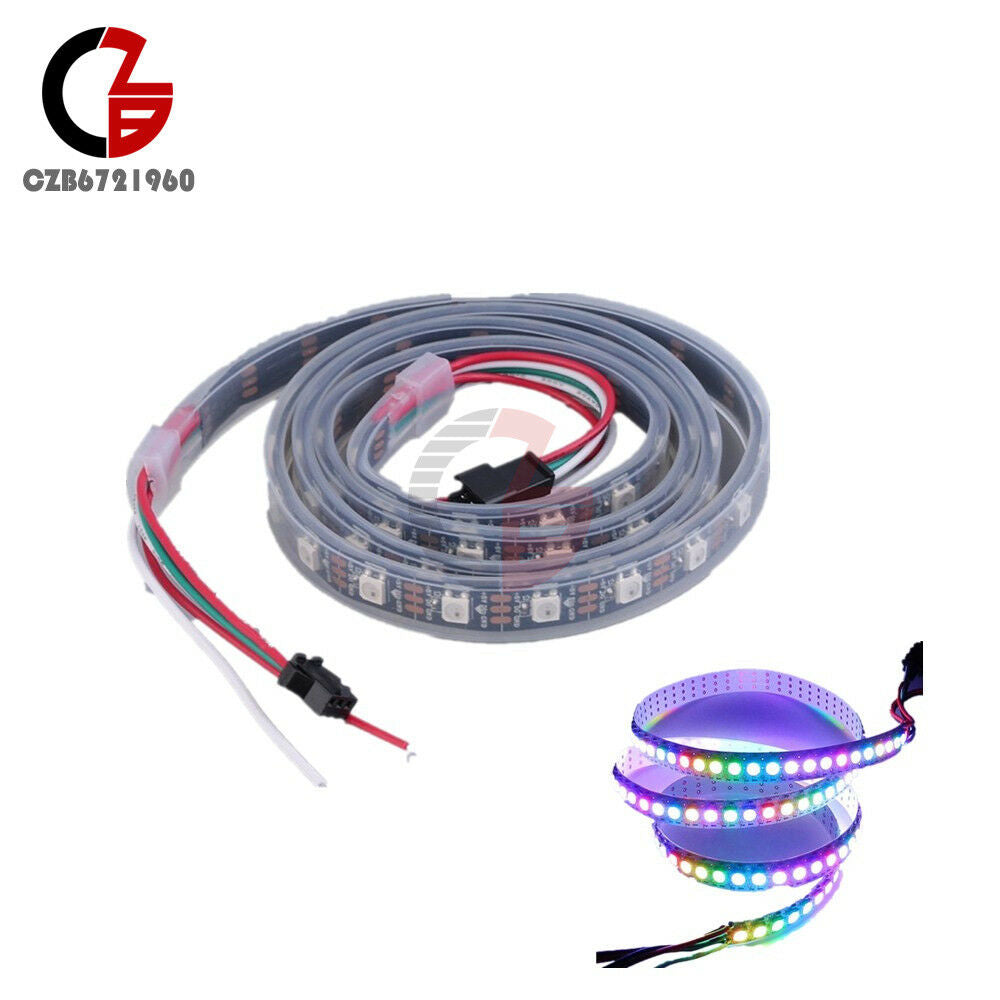 5050 RGB LED Strip WS2812B 1M 60 Leds 60LED Individual Addressable 5V  PCB Black