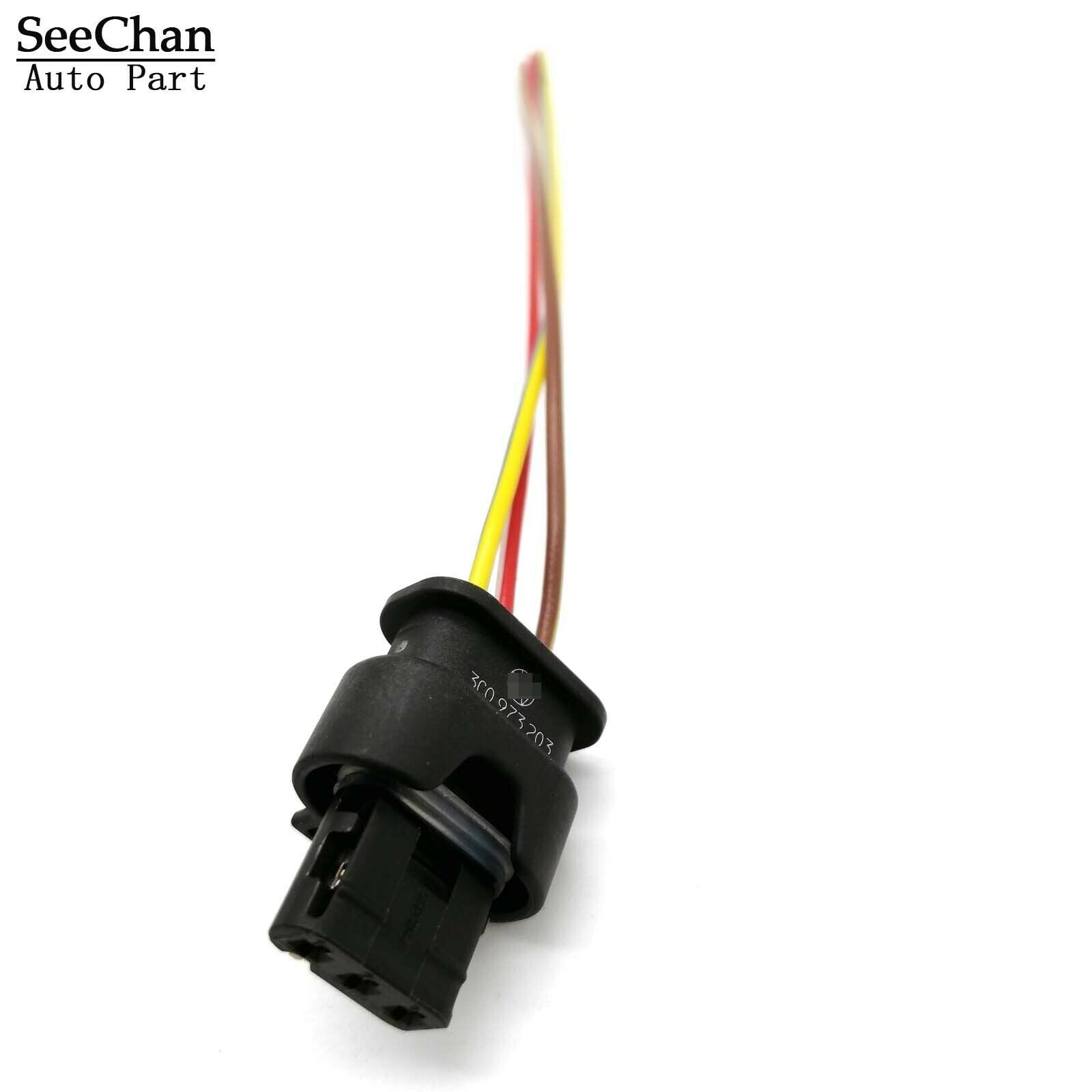 Fit For VW Jetta Touareg Audi A3 Q7 Flat Housing Connector Plug 3-pin 3C0973203