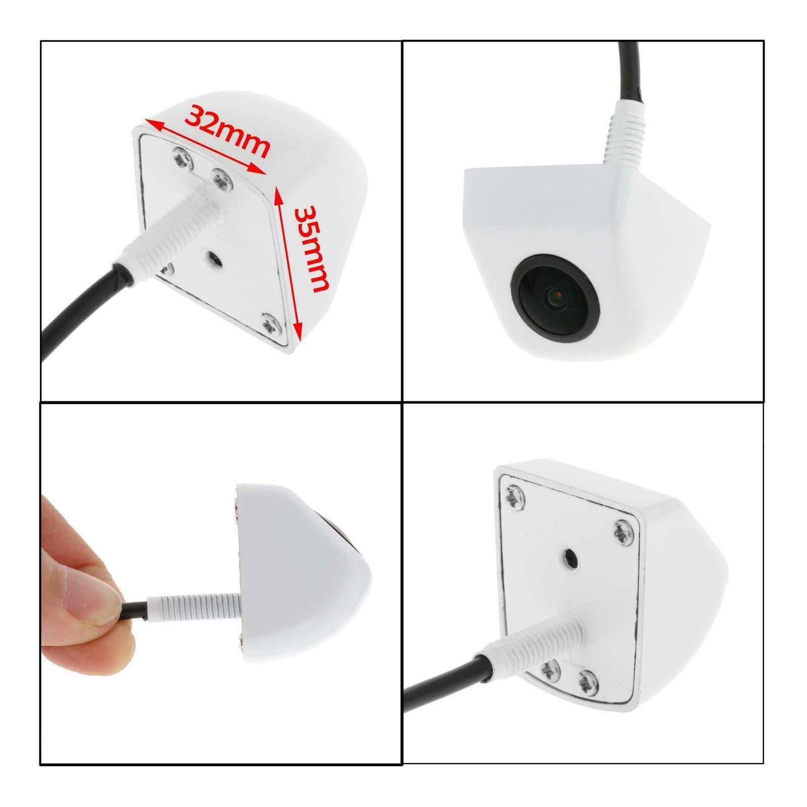 IP68 Car Backup Camera Night Vision for Monitor Driving  White AHD720-1080