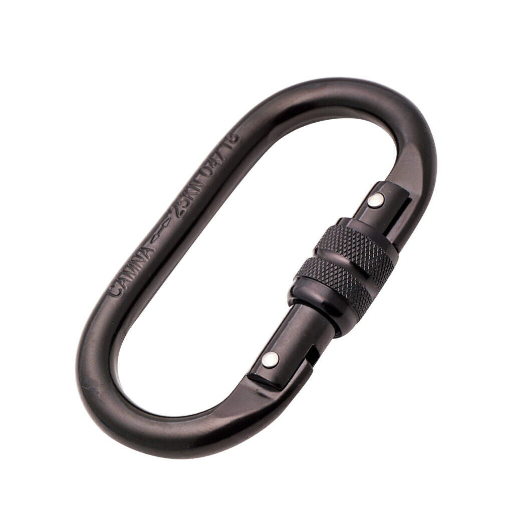 Alloy Steel Screw Locking Carabiner Outdoor Rock Climbing Hook CE Certified