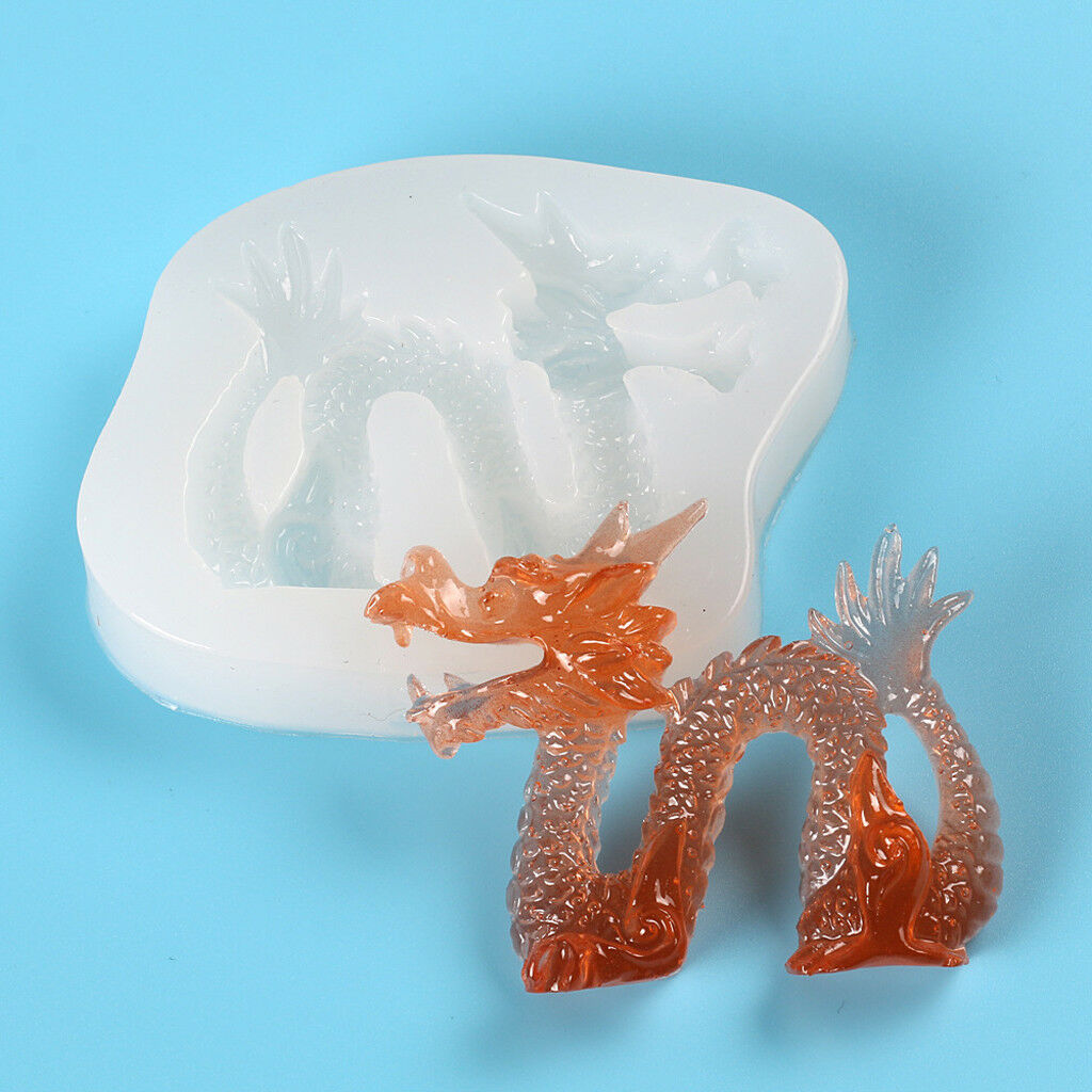 Chinese Traditional Dragon Silicone Molds Cake Fondant  Cookie Chocolate Baking