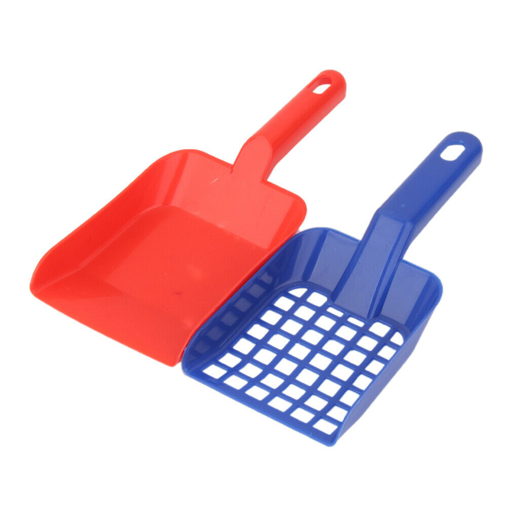 2 lot Cats Litter Scoop Practical Large Pet Poops Scooper With Handle Cage