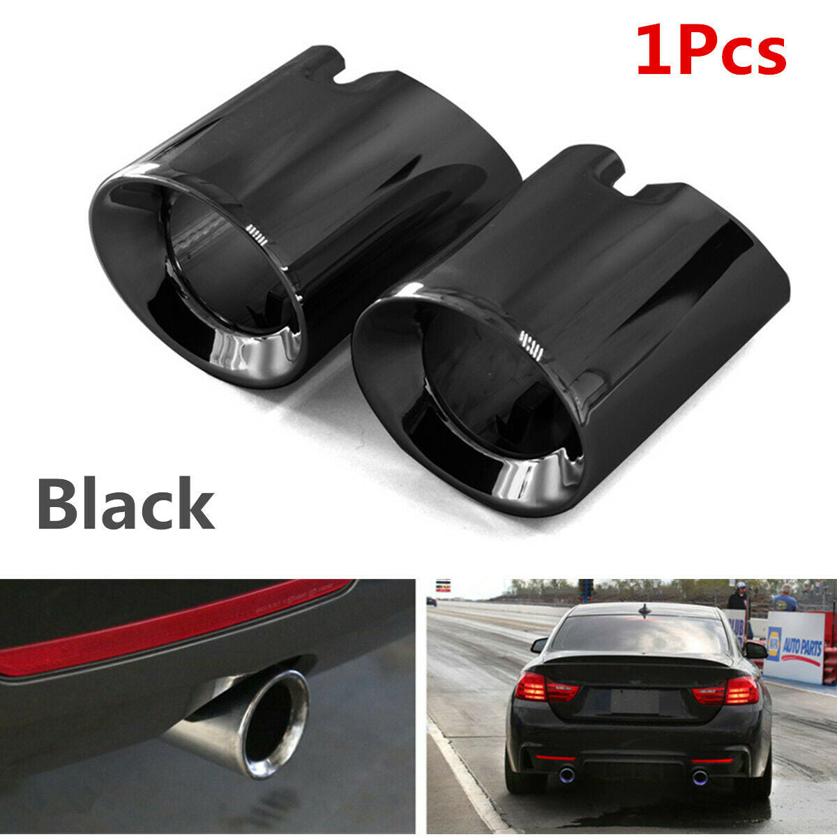 1Pcs Stainless Steel Exhaut Tip for BMW F30 F31 335i 340i F34 F32 F33 435i 440i