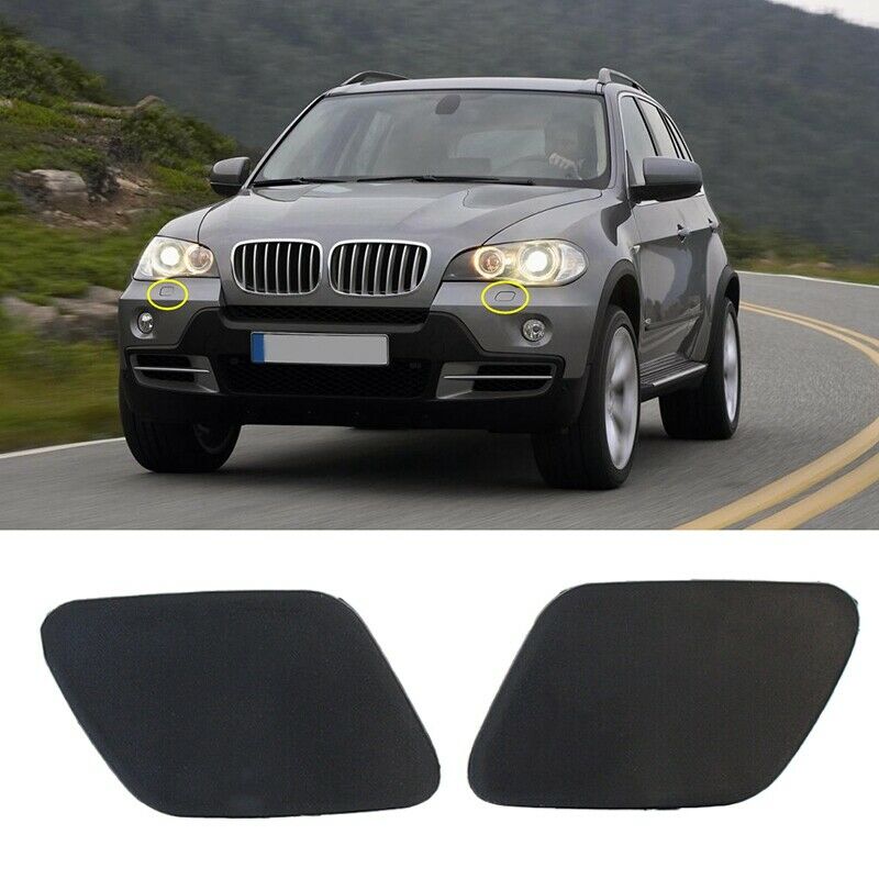 Car Front Left Right Headlight Washer  Spray Nozzle Cap Cover for - X5 E70 200Q1