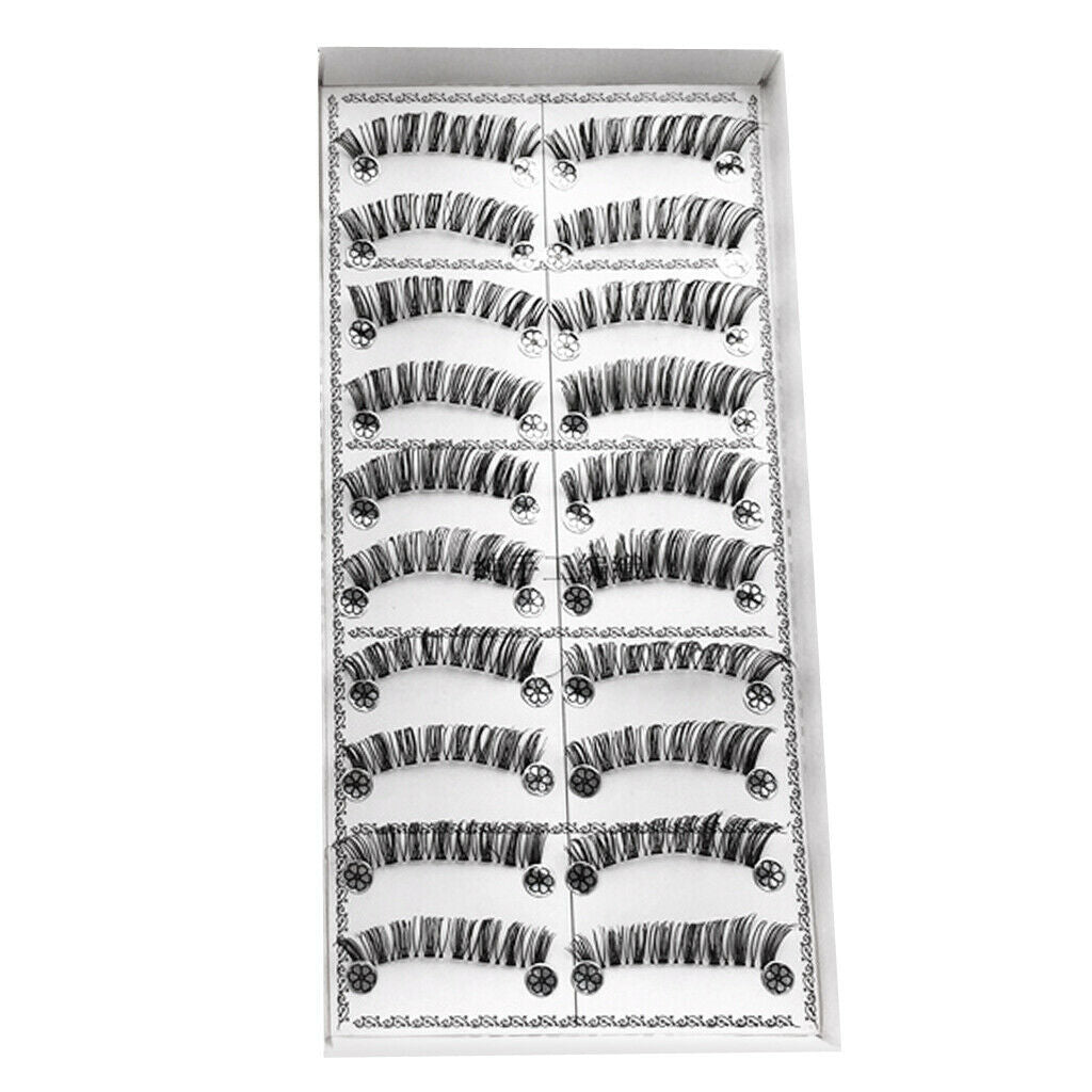 10 Pairs Beauty Natural Make Up Handmade Messy Long Style False Eyelash L03
