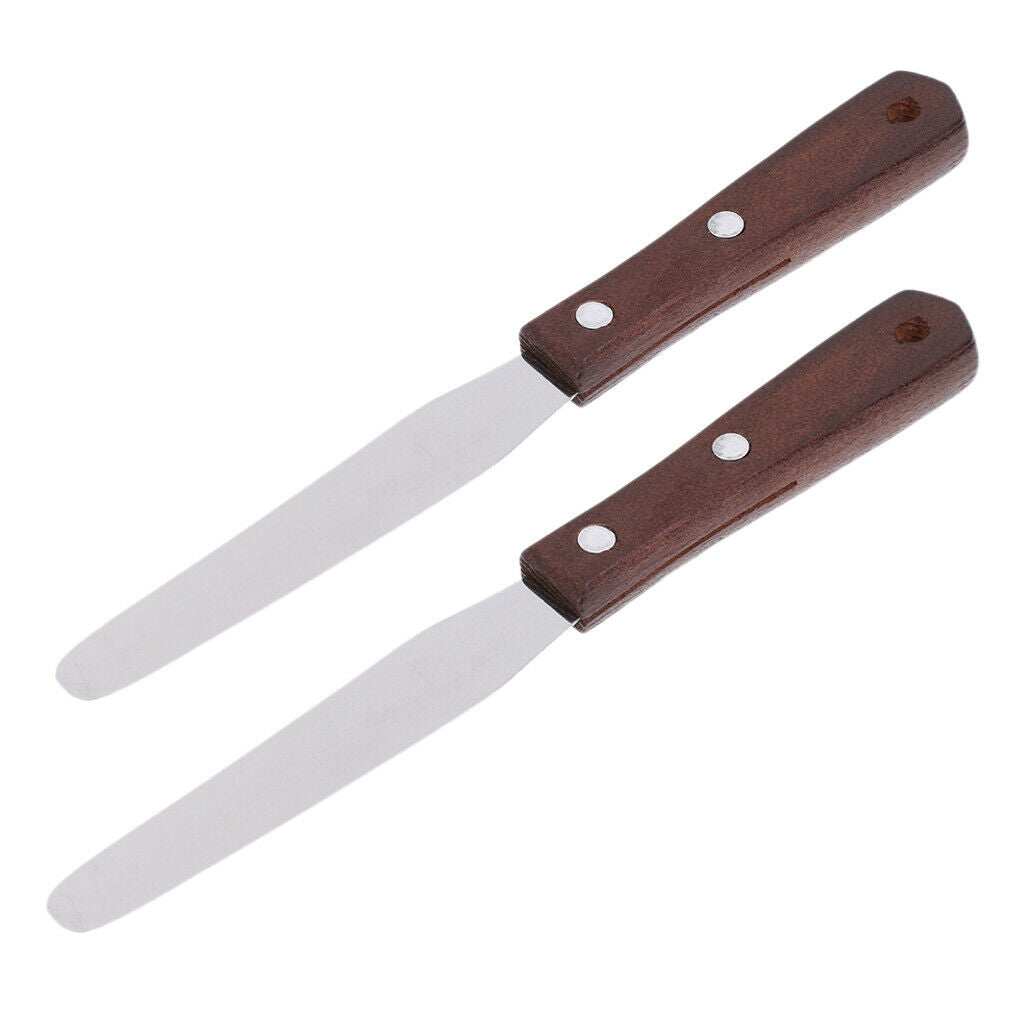 2x Reusable Wooden Wax Stick Waxing Spatula for Body Hair Remove Applicators